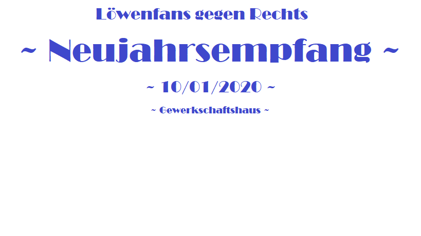 LfgR Neujahrsempfang 2020 am 10.1.2020