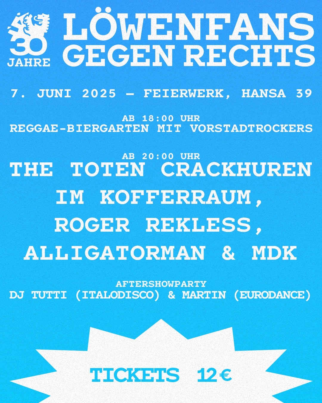 30 Jahre Löwenfans gegen Rechts